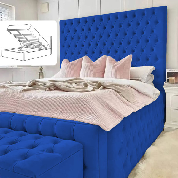 Canora Grey Deluxe Haven Upholstered Ottman Storage Bed Frame Wayfair